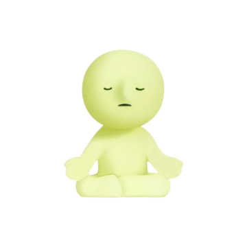 ULTRA’s meditating green mascot
